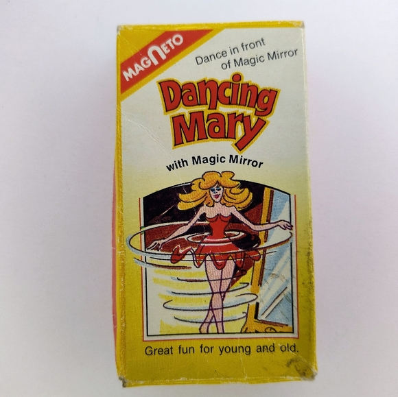 Vintage Magneto Dancing Mary Ballerina Toy 1960s West Germany Magic Mirror Toy - Picture 1 of 10